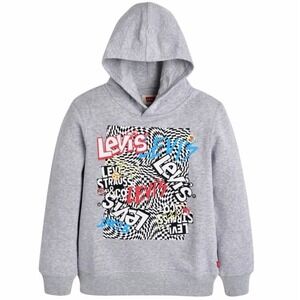 Levi's Boys Graphic Logo Pullover Sweatshirt Sz M 10/12
